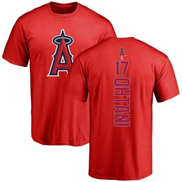 Outerstuff Little Kids' Los Angeles Angels Shohei Ohtani #17 Red T-Shirt