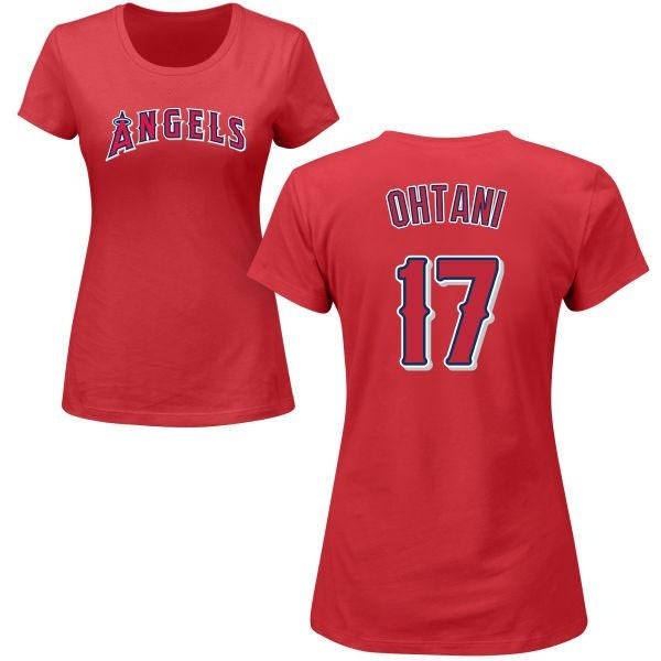 TinyTurnip Los Angeles Angels Shohei Ohtani Shotime Stacked Short Sleeve Jalynne Jersey Women's Small